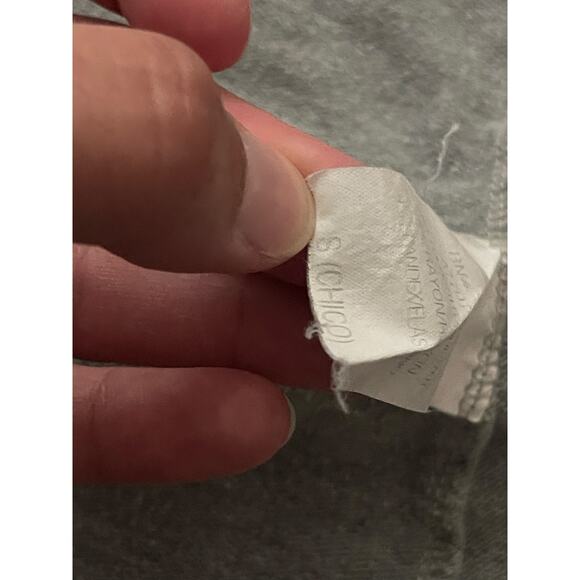 Womens small grey flowy cardigan sweater - Picture 3 of 3